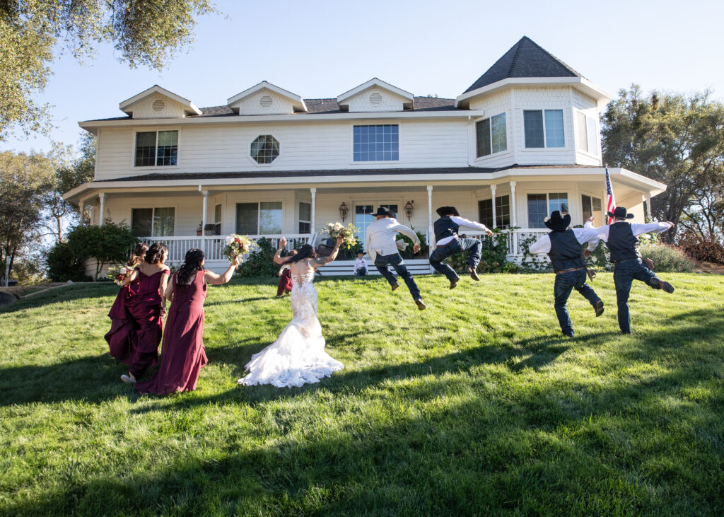 crazy bridal party shot
